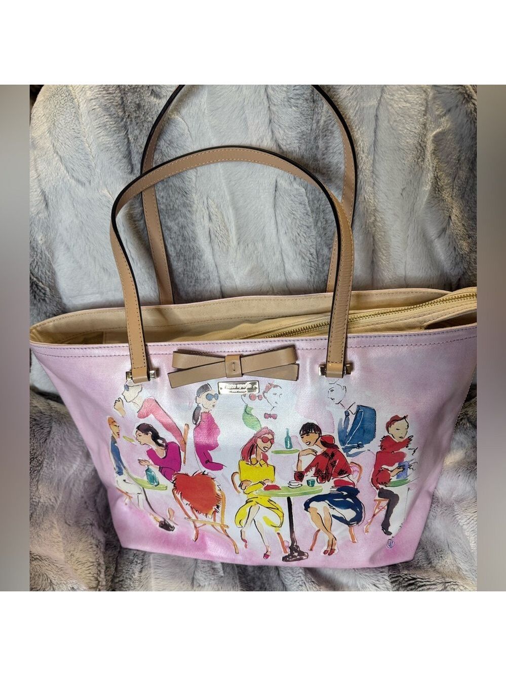 Kate Spade - Ooh La La Francis Tote Coated Canvas VERY GOOD CONDITION  Storybook